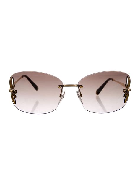 Louis Vuitton Rimless Lily Gradient Sunglasses in Grey Metal